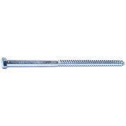 MIDWEST FASTENER Lag Screw, #0, 8 in, Zinc Plated Hex 1325
